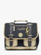 navy gold leopard