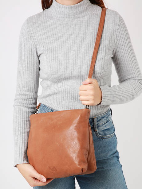 Sac Bandoulière Smart Cuir Basilic pepper Marron smart BSMA09 vue secondaire 1