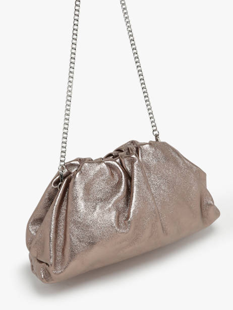 Sac Bandoulière Nine Cuir Milano Argent nine NI23112 vue secondaire 2
