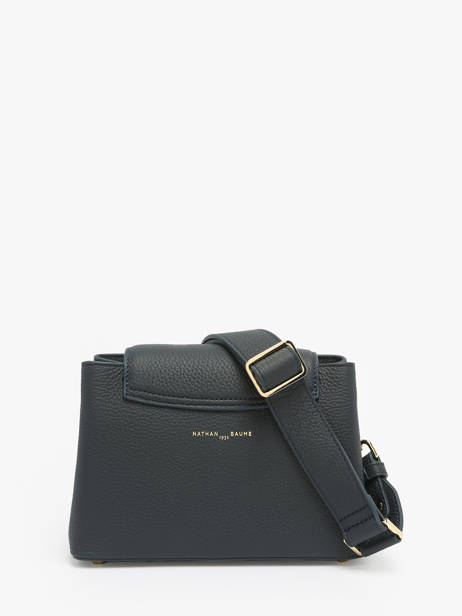 Sac Bandoulière Poppy Cuir Nathan baume Bleu eden 2 vue secondaire 4