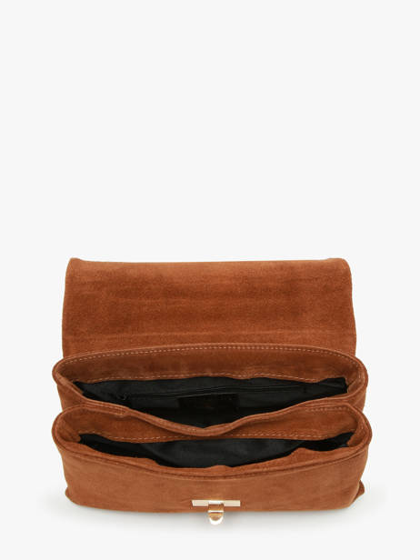 Sac Bandoulière Velvet Caviar Cuir Milano Marron velvet caviar VC24115 vue secondaire 3