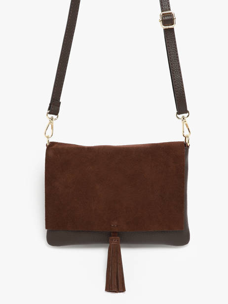 Sac Bandoulière Velvet Caviar Cuir Milano Marron velvet caviar VC24114 vue secondaire 2