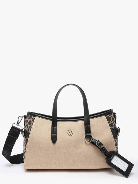 Sac Porté Main Leopard Polyester Vanessa wu Beige leopard MA0132M