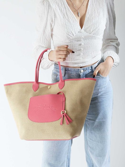 Longchamp Le panier pliage Besaces Rose