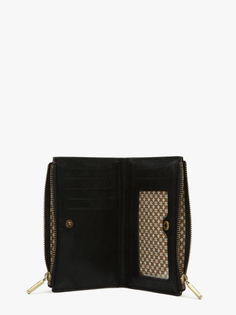 Portefeuille Cuir Mila louise Noir vintage 3576X vue secondaire 1