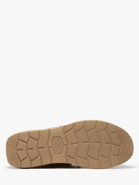 Mocassins Wally Comf Suede Hey dude Marron men 41975 vue secondaire 5
