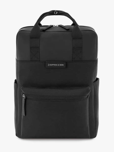 Sac à Dos 1 Compartiment Bergen Small Kapten and son Noir backpack S