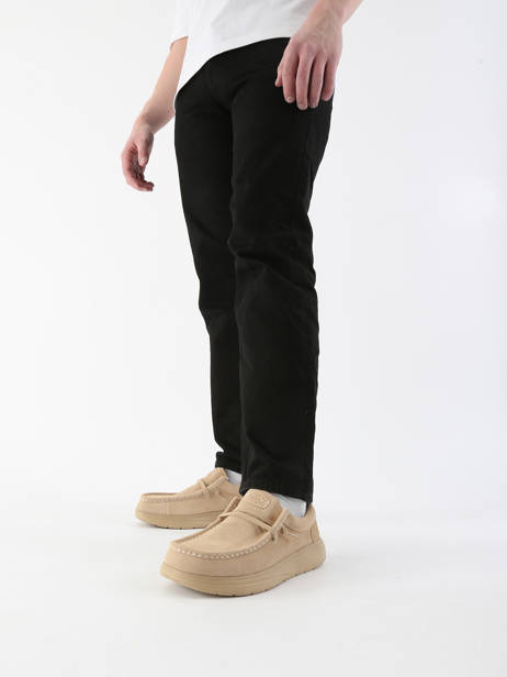 Mocassins Wally Comf Suede Hey dude Marron men 41975 vue secondaire 1