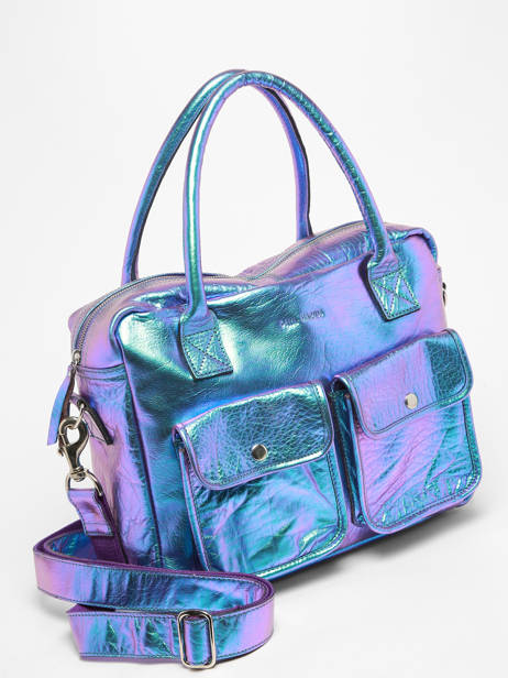 Sac Porté Main A4 Paul marius Bleu scarabee DANDYSCA vue secondaire 2