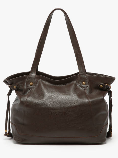 Sac Porté épaule Cow Cuir Basilic pepper Marron cow 155N vue secondaire 3
