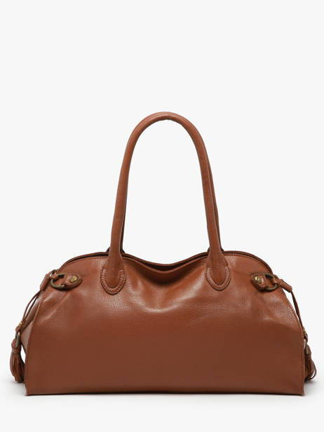 Sac Porté épaule Cow Cuir Basilic pepper Marron cow BCOW84 vue secondaire 4