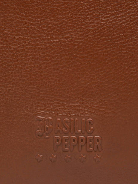 Sac Porté épaule Cow Cuir Basilic pepper Marron cow BCOW84 vue secondaire 5