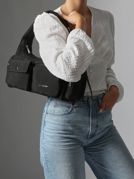 Sac Bandoulière Basic Pocket Lancaster Noir basic pocket 92 vue secondaire 1