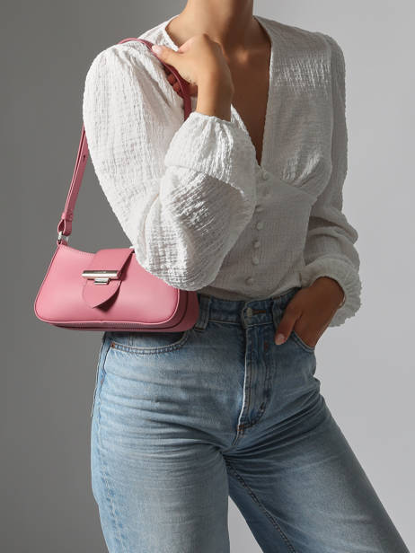 Sac Porté épaule Paris Ily Cuir Lancaster Rose paris ily 40 vue secondaire 1