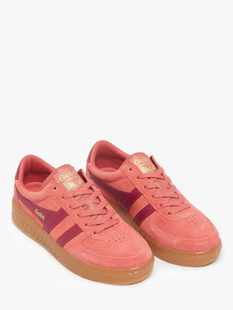 Sneakers Grandslam En Cuir Gola Rouge women CLA589 vue secondaire 2