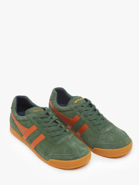 Sneakers Harrier En Cuir Gola Vert men CMA192 vue secondaire 2