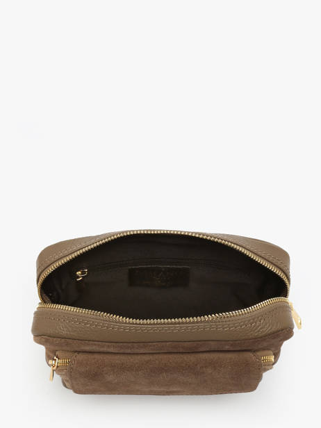 Sac Bandoulière Velvet Caviar Cuir Milano Marron velvet caviar VC25067 vue secondaire 3