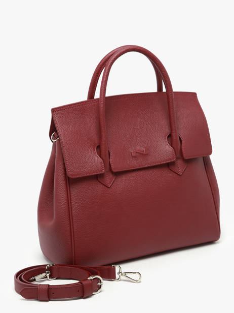 Sac à Main Clara Cuir Nathan baume Rouge nathan 2 vue secondaire 1