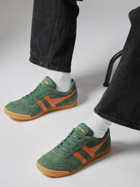 Sneakers Harrier En Cuir Gola Vert men CMA192 vue secondaire 1