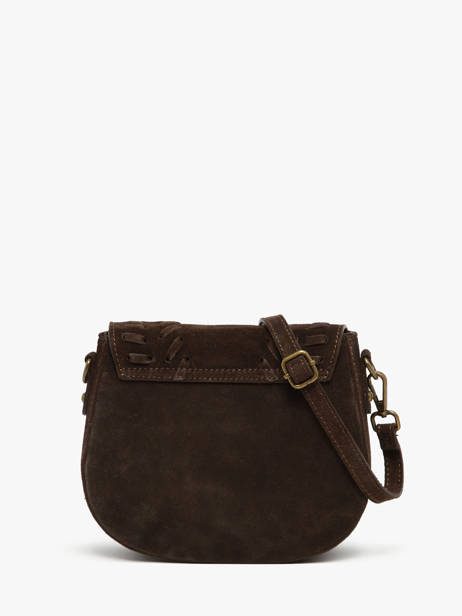 Shoulder Bag Velvet Leather Milano Brown velvet VE25062 other view 4