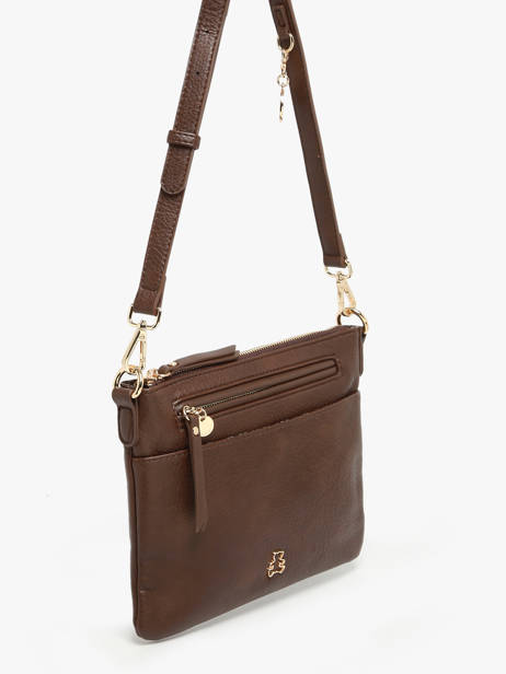 Sac Bandoulière Zip Lulu castagnette Marron zip ZAHARA vue secondaire 2