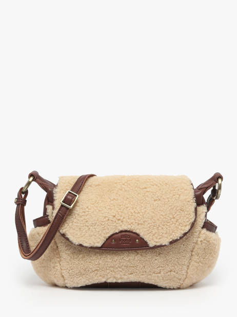 Sac Bandoulière Vintage Cuir Mila louise Beige vintage 35231TC
