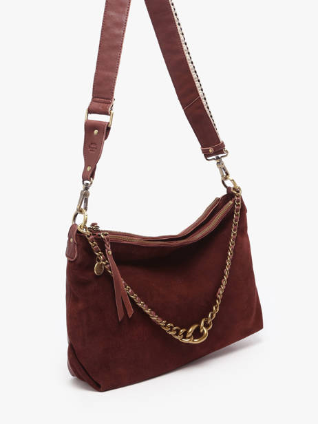 Sac Bandoulière Vintage Cuir Mila louise Beige vintage 3822VC vue secondaire 2