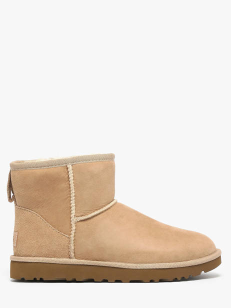 Boots Classic Mini Ii En Cuir Ugg Beige women 1016222