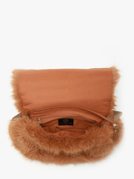 Sac Bandoulière Doudou Polyester Le voyage en panier Marron doudou AHP266 vue secondaire 4