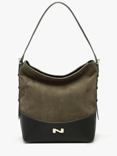 Sac Porté épaule Serena Cuir Daim Nathan baume Vert vogue 6