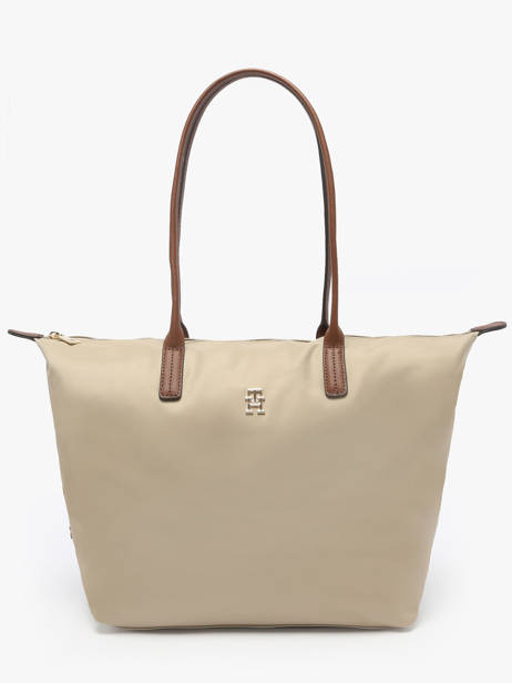 Sac Porté épaule A4 Popette Nylon Tommy hilfiger Beige popette AW17711
