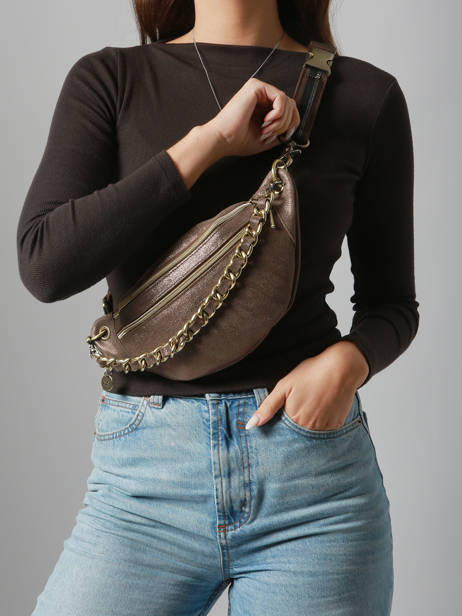 Sac Banane Mila louise Marron vintage 23689X vue secondaire 2