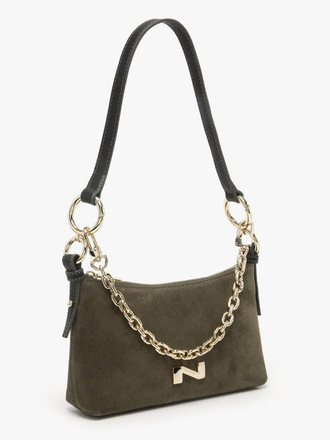 Sac De Soirée Betty Cuir Daim Nathan baume Vert vogue 5 vue secondaire 2