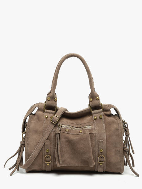 Sac Porté épaule Velvet Cuir Milano Marron velvet VE24094