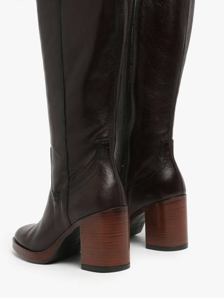 Bottes à Talon En Cuir Mjus Marron women P96331 vue secondaire 2