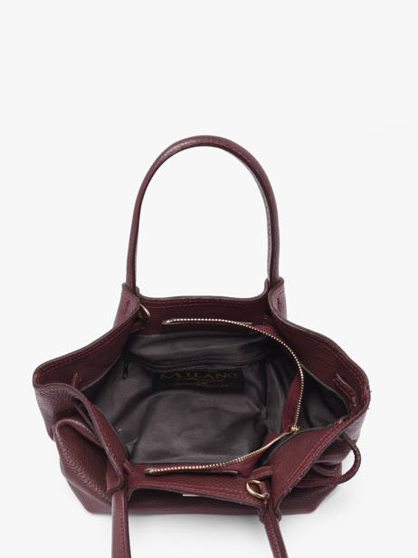 Sac à Main Caviar Cuir Milano Rouge caviar CA25063 vue secondaire 3