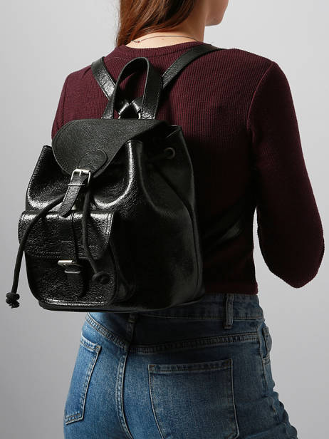 Sac à Dos Eclipse Cuir Paul marius Noir eclipse BAROUECL vue secondaire 1