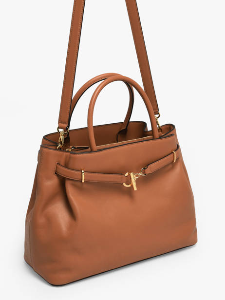 Sac Porté Main Large Blake Cuir Lauren ralph lauren Marron blake 31P03417 vue secondaire 2
