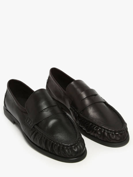 Mocassins En Cuir Pavement Noir women 24139 vue secondaire 1