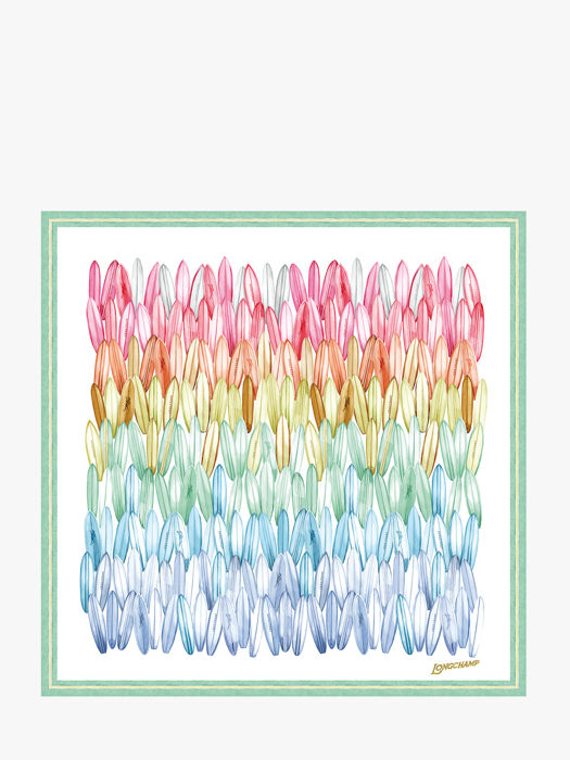 Longchamp Soie gots Etole Blanc