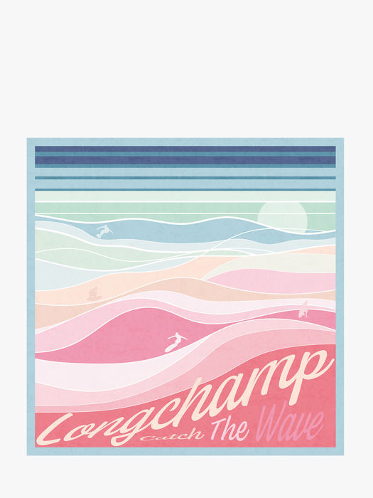 Longchamp Soie gots Etole Blanc