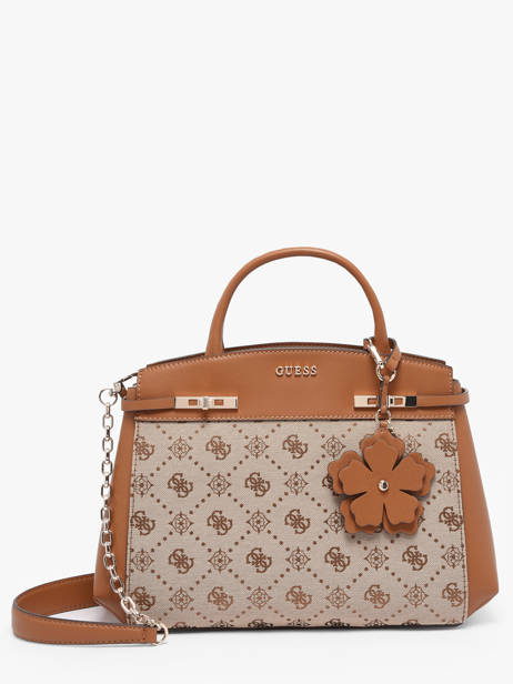 Sac Porté Main Melinda Logo Polyester Guess Marron melinda logo JP990206