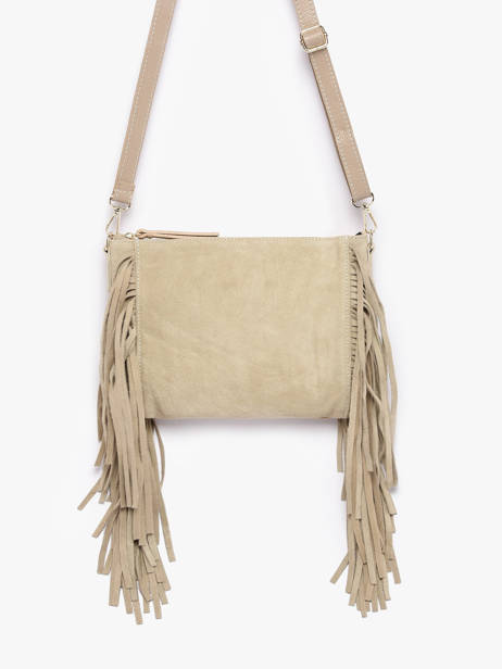 Sac Bandoulière Velvet Cuir Milano Beige velvet VE25113 vue secondaire 2