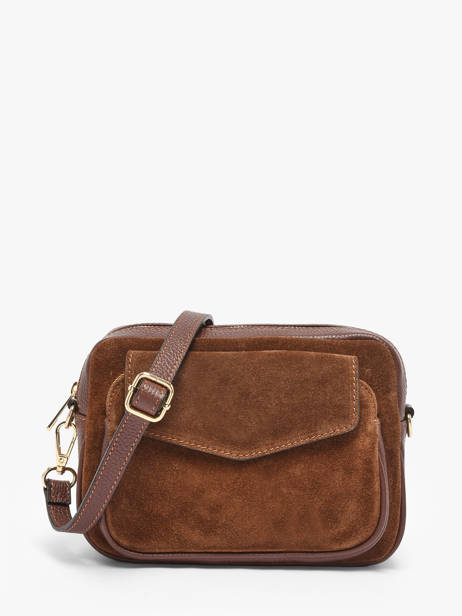 Sac Bandoulière Velvet Caviar Cuir Milano Marron velvet caviar VC25067