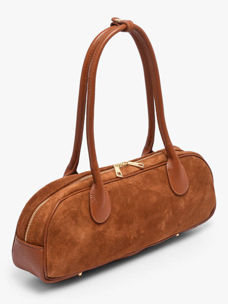 Sac Porté épaule Velvet Caviar Cuir Milano Marron velvet caviar VC25112 vue secondaire 2