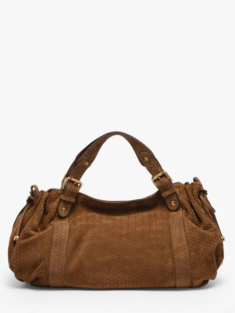 Sac 24h  Cuir Gerard darel Marron studio D477 vue secondaire 3