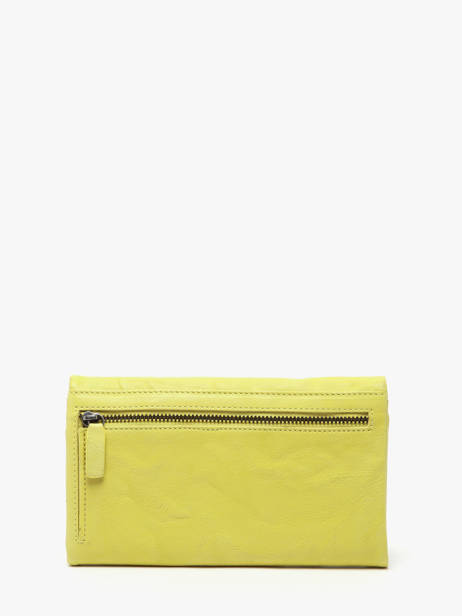 Portefeuille Cuir Biba Jaune wallet TOT2L vue secondaire 2