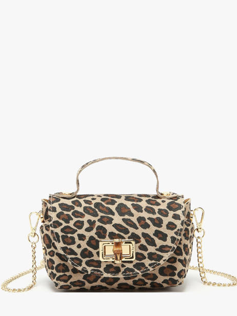 Sac Bandoulière Velvet Leopardo Cuir Milano Multicolore velvet leopardo VL24117