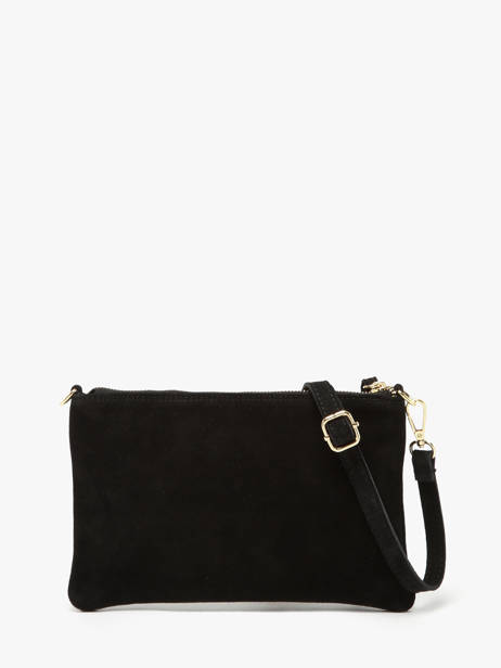 Sac Bandoulière Velvet Cuir Milano Noir velvet VE24111O vue secondaire 4