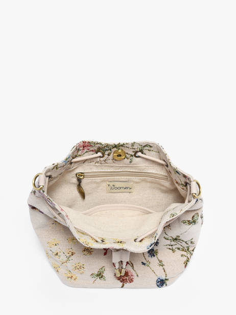Sac Bandoulière Alocasia Coton Woomen Beige alocasia WALO06 vue secondaire 3